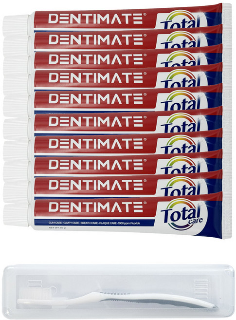 크리오 휴대용 치약 50g 10개 (증정 케이스+칫솔)