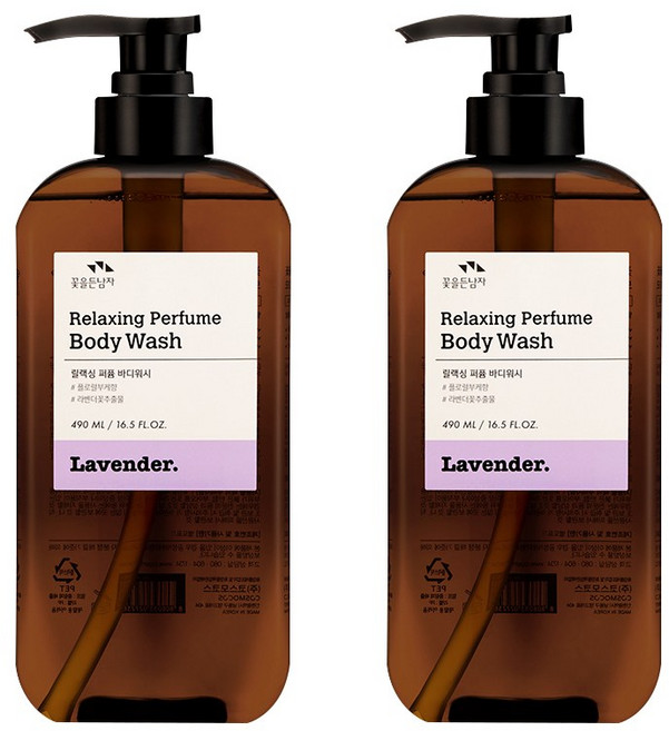 꽃을든남자 릴랙싱 퍼퓸 바디워시 플로럴부케향, 2개, 490ml