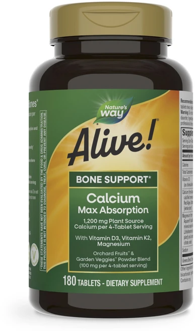 네이쳐스웨이 얼라이브! 칼슘 본 서포트 맥스 Absorption타블렛, 180정, 1개 - 쿠팡