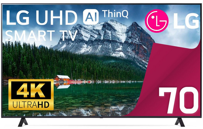 LG전자 TV 70UQ7590 울트라 HD 4K 177cm(70인치) LED 스마트 티비 유튜브 넷플릭스 디즈니 미러링, 방문설치, 스탠드형