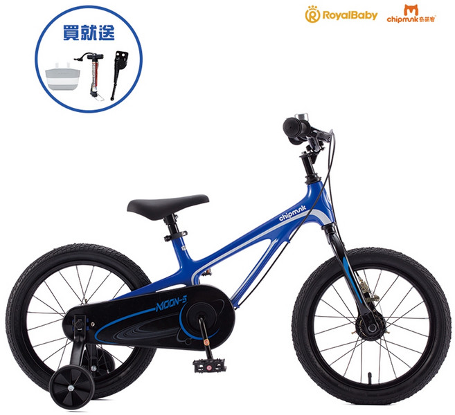 ROYALBABY 16吋 MOON-S 兒童腳踏車, 藍色, 1個