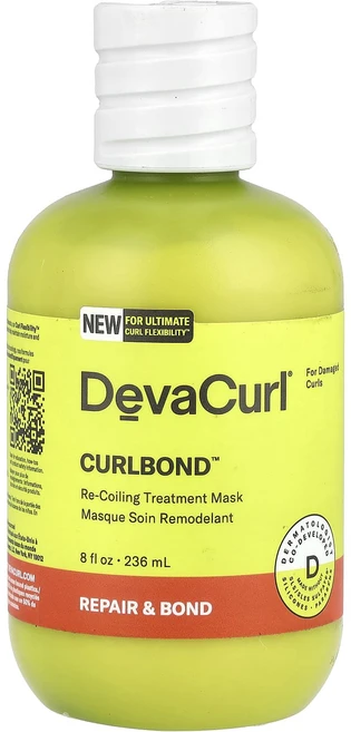 DevaCurl Curlbond™ 리코일링 트리트먼트 마스크 236ml(8fl oz), DevaCurlCurlbond리코일링트리트먼트마스크23, 1개, 236ml - 쿠팡