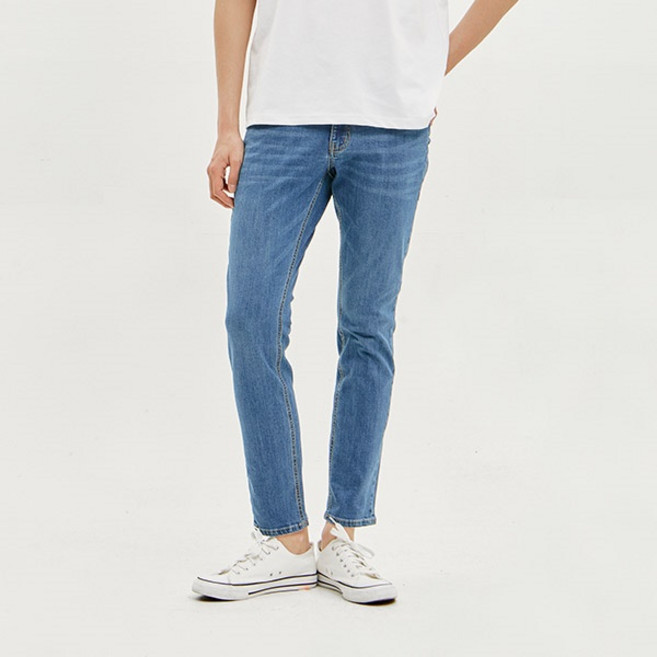 [잠뱅이] 남성 쿨맥스 기본 워싱 팬츠 미디엄블루