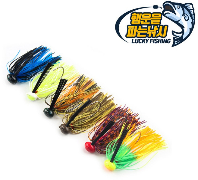 행운을파는낚시 엉뚱이 풋볼 러버지그 러버지그 핸드타잉 하드베이트 루어 배스, YFRubber jig-7, 12g