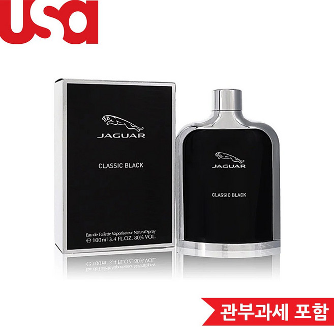 재규어 클래식 블랙 오드 뜨왈렛 스프레이 100ml, 40ml, 1개