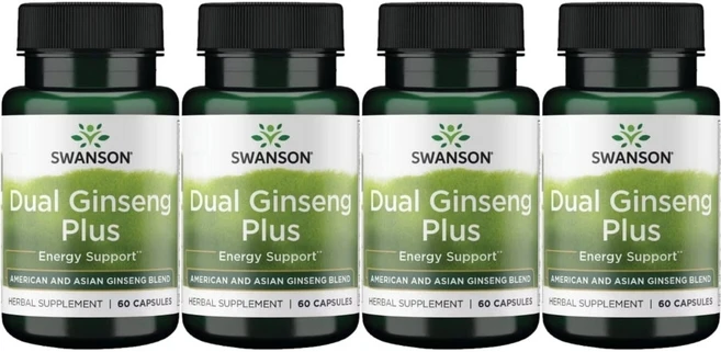 스완슨 듀얼 인삼 플러스 Plus, 60정, 4팩, 60정 - 쿠팡