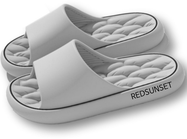 레드선셋 에바 푹신한 무소음 조리원 층간소음 실내화 거실화 슬리퍼, 1개, 에바쿠션 그레이