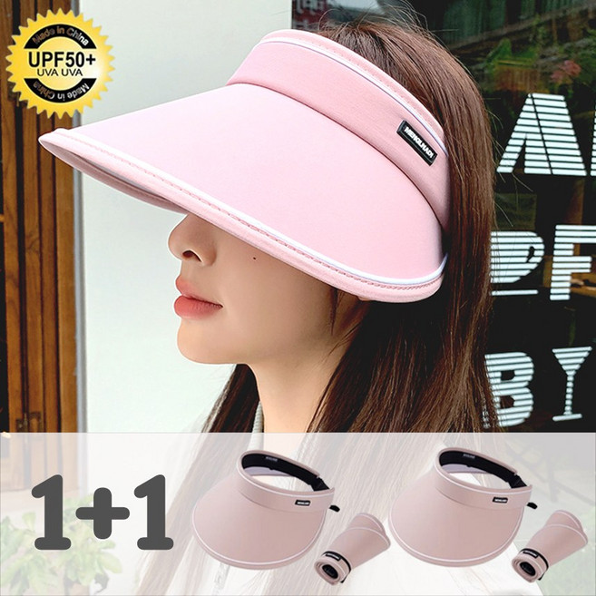 볼품 여성 썬캡 휴대용 롤업 1+1 여름모자