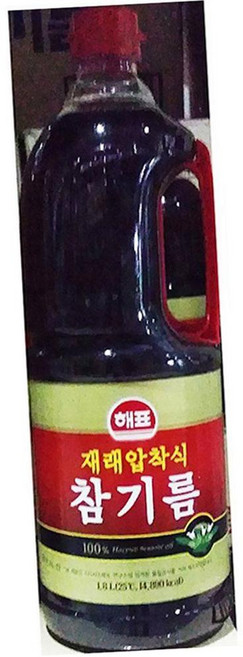 해표 참기름 1.8L 8개 고소한, 1개