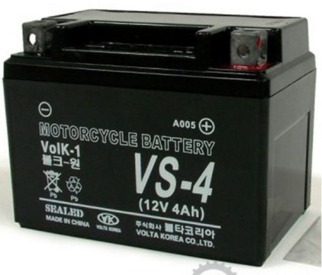무보수(VS-4)오토바이 배터리-적용차종 확인필요, 상세정보참조, 1개