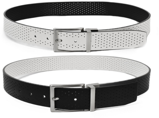 나이키 SG 펀칭 리버서블 남성 양면 골프벨트 S5064, 101 WHITE/BLACK, 1개