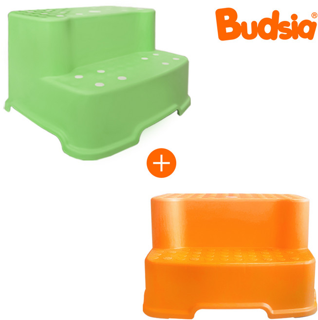 버드시아 도트형 디딤대 + 홀캡형 디딤대, 1세트, 도트형디딤대 옐로우+홀캡형디딤대 옐로우