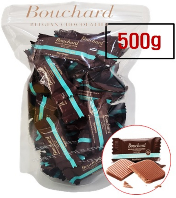 부샤드 밀크 초코 위드 카라멜 (씨솔트) 나폴리테인 초콜릿, 500g, 1개