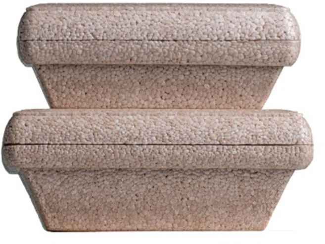 [샘플] 지오젤 친환경 포장용기 2종 젤라또 소프트 아이스크림 빙수 보냉용기, 1개