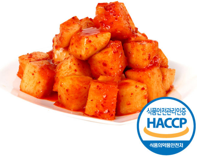 자연이 만든 해뜰 깍두기김치 5kg, 단품, 1개