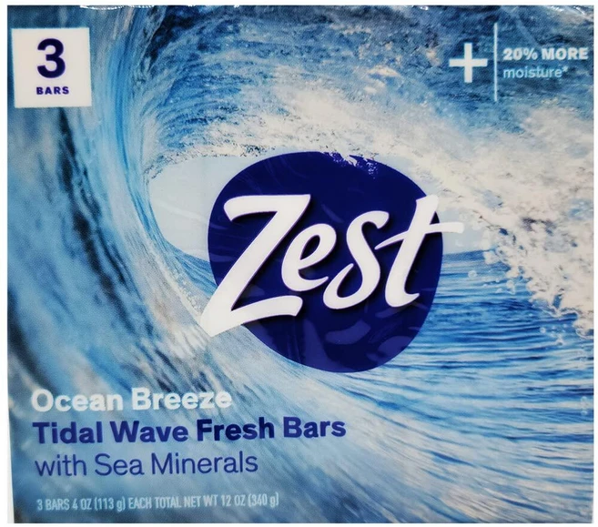 Zest 바 비누 3개 바닷바람 355ml(12온스), 113g - 쿠팡