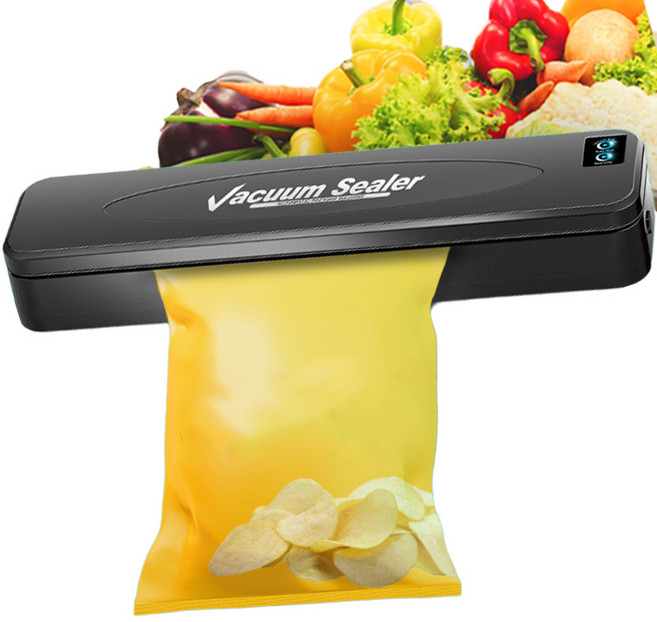 NewSUNG 소형 스마트 가정용 진공포장기 푸드세이버 실링기, 블랙