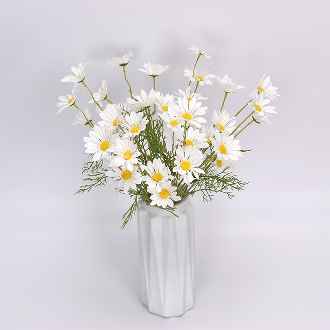 生活大獅 仿真小雛菊 花束擺飾, 白色小雛菊 / 一支