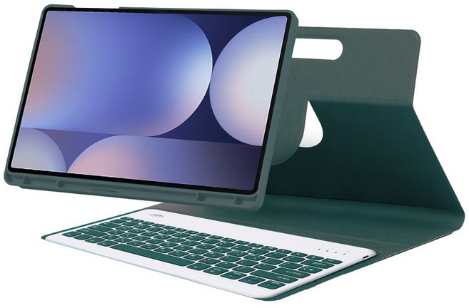 갤럭시탭 S10 FE 10.9 호환 마그네틱 키보드 S펜수납 케이스 갤럭시탭 S9 FE 10.9 S9 11 공용, 아보카도, 1개