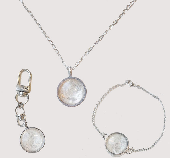 메모리얼 강아지털 보관 목걸이 키링 팔찌 [3종 반려동물 강아지 고양이 털 보관함 반려견 추모 반려묘], 1개, 4.강아지목걸이