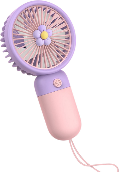 미니 휴대용 소형 선풍기 USB 충전 핸드폰 거치대 선풍기, 벚꽃, JS-108