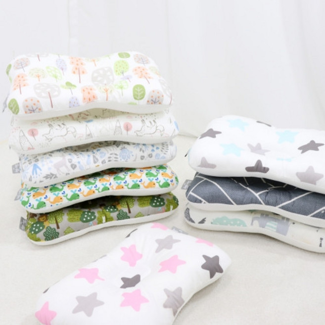 하삐 신생아 베개, 1개, 짱구베개-아기고래