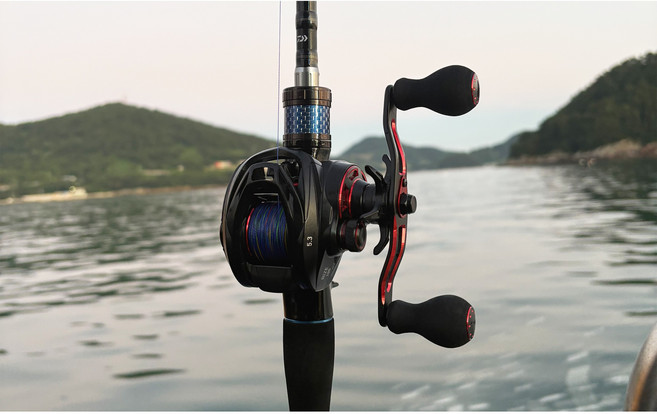 라이즈 100P 베이트릴 한국다이와 갑오징어 주꾸미 광어, 우핸들 기어비 5.3대 1