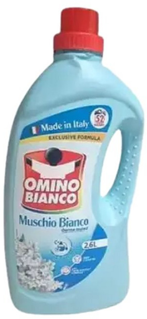 오미노비앙코 오미노비앙코 무스키오비앙코 겸용 세탁세제 화이트머스크향 2.6L x 4, 4개