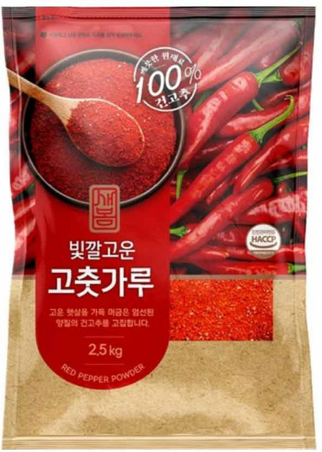 새봄 매운 고추가루(김치용) 2.5kg, 1개