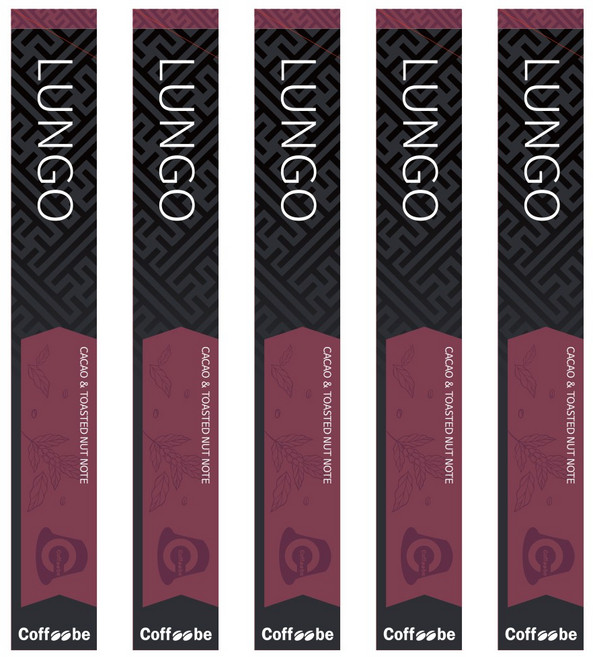 네스프레소 캡슐 커피 호환 커피비 오리지널 룽고 50캡슐, 5개, 10개입, 5g