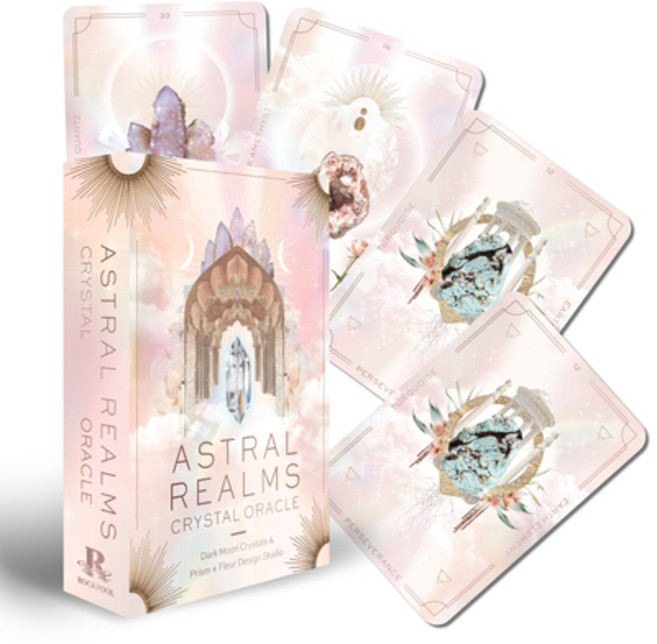(영문도서) Astral Realms Crystal Oracle: A 33-Card Deck and Guidebook Paperback, Rockpool Publishing, English, 9781925946284