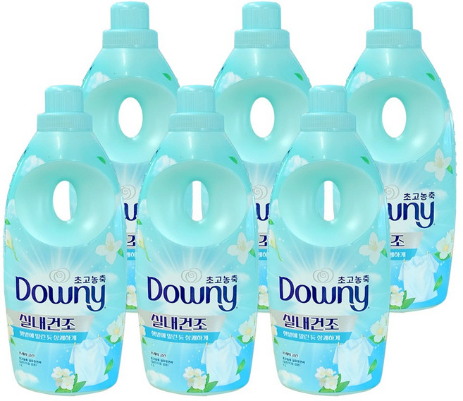 다우니 초고농축 섬유유연제 엑스퍼트 실내건조 1L, 6개