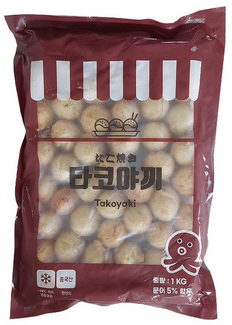 (오늘은식자재)타꼬야끼 문어빵, 1개, 1kg