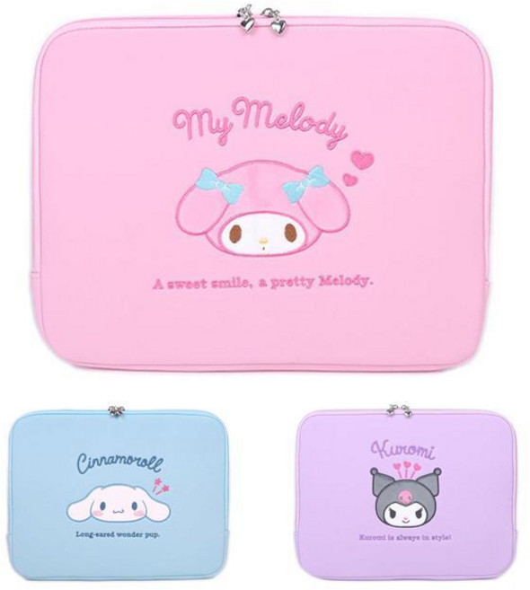 산리오캐릭터 노트북(태블릿PC) 파우치, 쿠로미(475294)