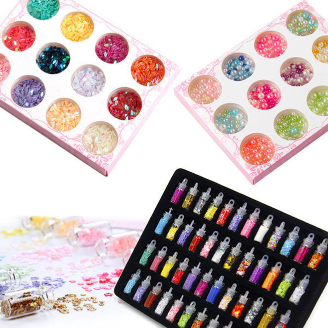 선택구매 슬라임 토핑 12종 세트 파츠 스팽글 글리터 스팡클 diy, C-1 토핑 12종 1번