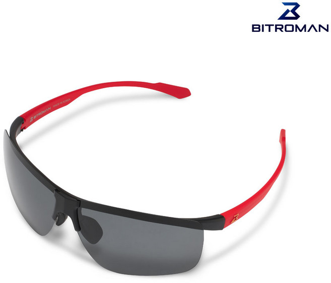 14g 초경량 스포츠 자전거고글 편광 변색 투명 여자 남자선글라스 등산 골프 6종 코패드증정, 블랙레드, 1개