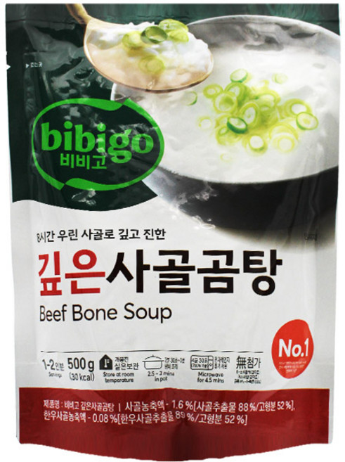 비비고 깊은 사골곰탕, 500g, 7개