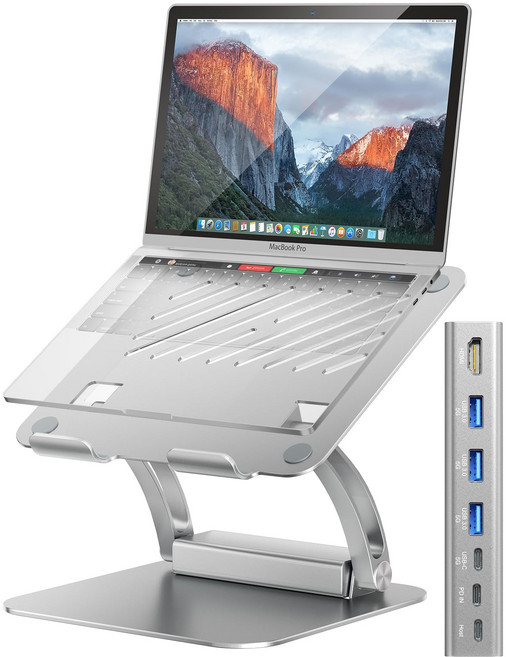 Tounee USB-C 도킹 노트북 스탠드 100W PD 4K HDMI 10~17인치