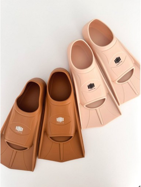 웜업- 키즈숏핀 / 키즈오리발 유아오리발 /수영용품 풀풋 오리발, 버터크림