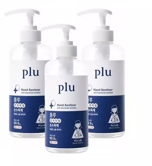 플루프리미엄 손소독제 겔 500ml 1+1+1 구성, 1개