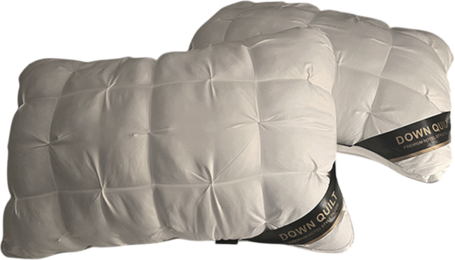 Down Quilt 호텔 납품 베개 호텔스타일 푹신한 배게 화이트, 1개, White 화이트