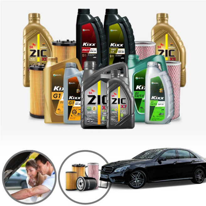 E220 W212 블루텍 (OM651) 가솔린 합성엔진오일 필터세트 7리터 UAF017+IPEO-840 ONL-0500910 cs07006, 킥스G1(가솔린) 5W20 필터세트, 1개, 4L