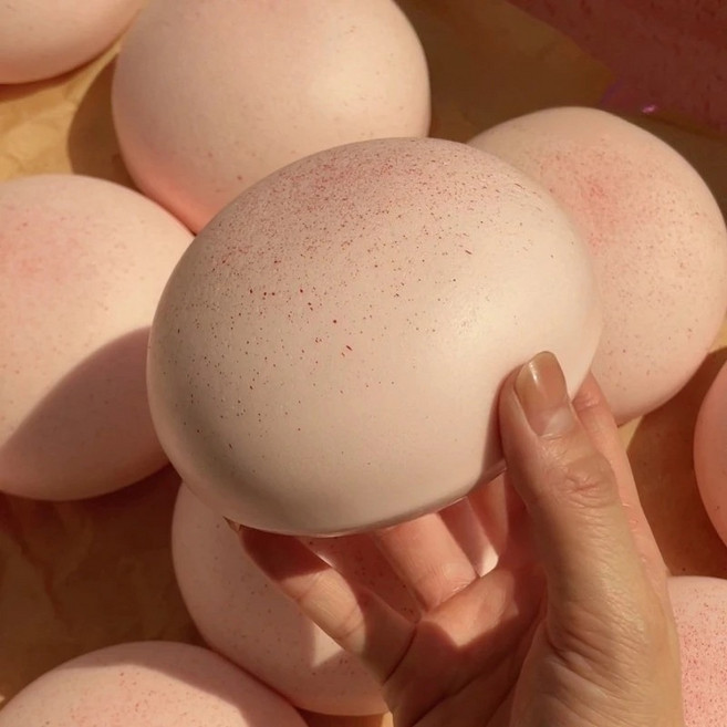 부드러운 딸기 치즈 빵 스퀴시 말랑이 쫀득한 모찌, 핑크
