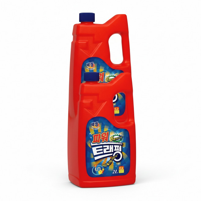 백광 파워트래펑 2리터 6개 /강력/배수구세정제/8배점도강화제품, 2L