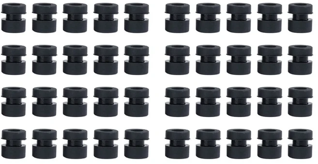 M09K 40Pcs F4 비행 컨트롤러 FPV Quadcopter M3 충격 흡수 공용 방진 고무, 01 black