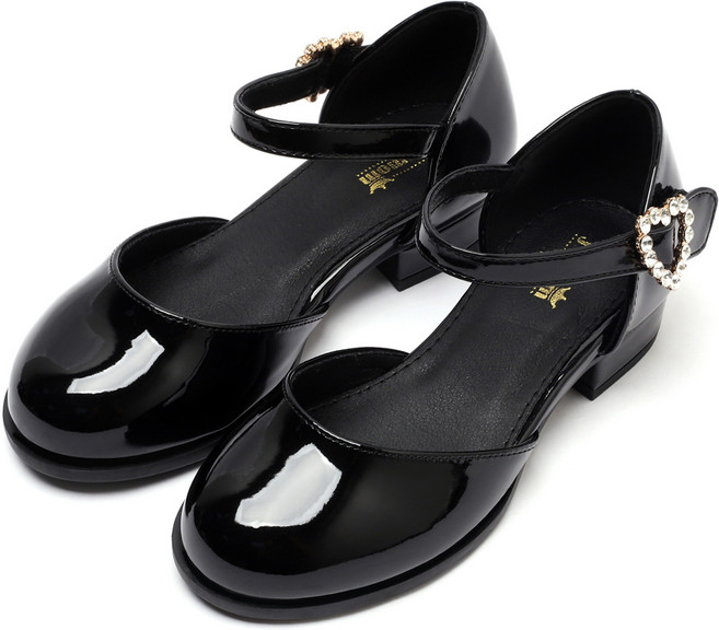 제이스맘 여아용 베이직 큐빅 굽구두 JC779