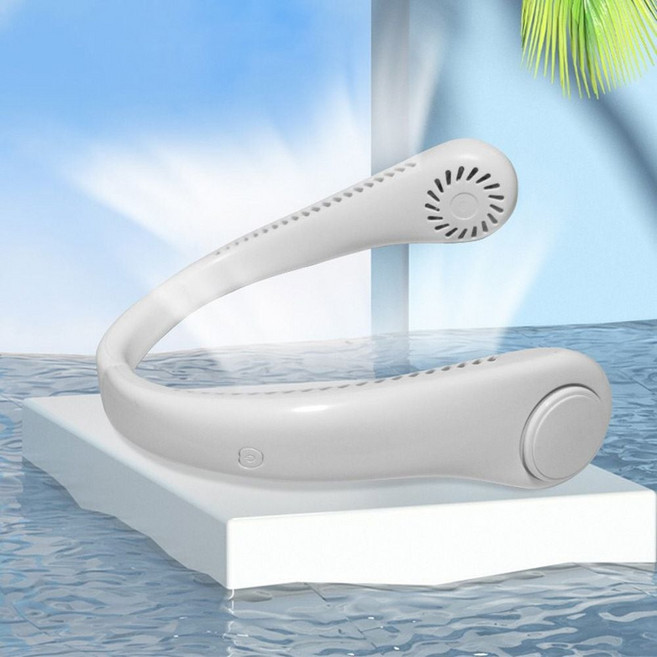 심플베이직넥밴드선풍기 휴대용선풍기 넥밴드 선풍기 han+3950Du