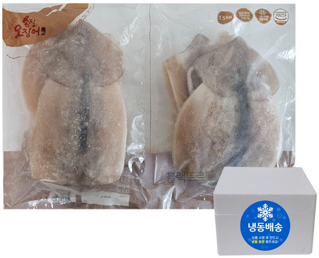 코스트코 냉동 손질오징어 아이스박스포장, 1개