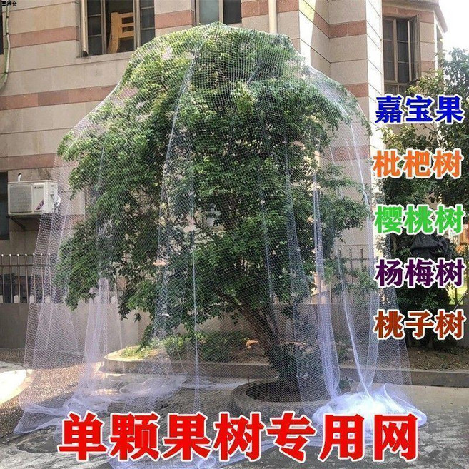 果樹防鳥罩 尼龍防護網 菜地陽臺保護罩, 1個, 13米x13米 加粗抗老化 4米樹