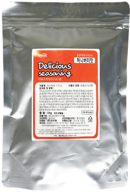 코리원 허니버터 시즈닝 1kg (양념 치킨 소스 튀김), 1개